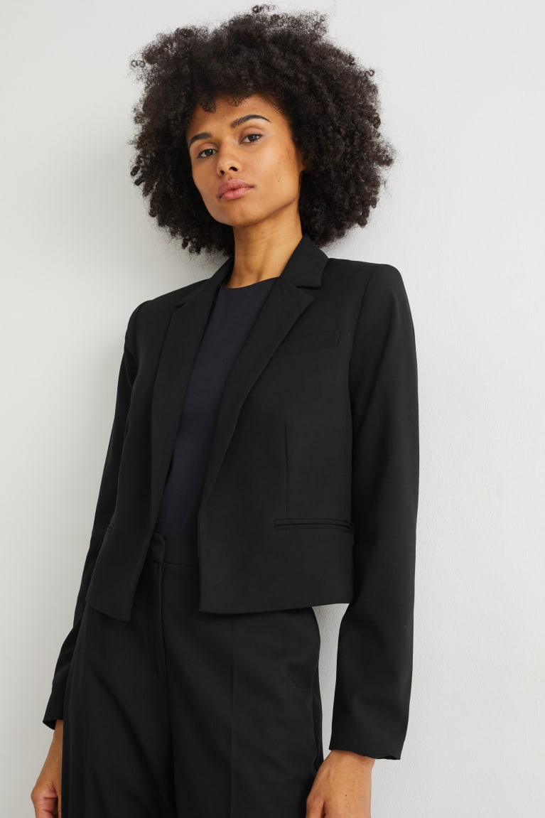  Noir Blazer C&A Blazer- Regular Fit With Recycled Polyester - france WYU-3115926