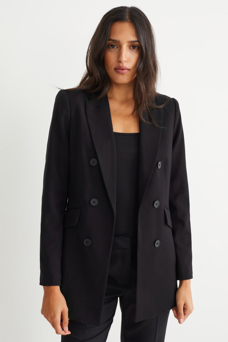  Noir Blazer C&A Business Regular Fit - france GDD-2729764