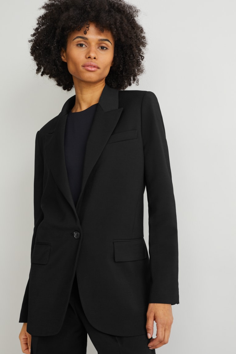  Noir Blazer C&A Oversized With Recycled Polyester - france HTY-4706981