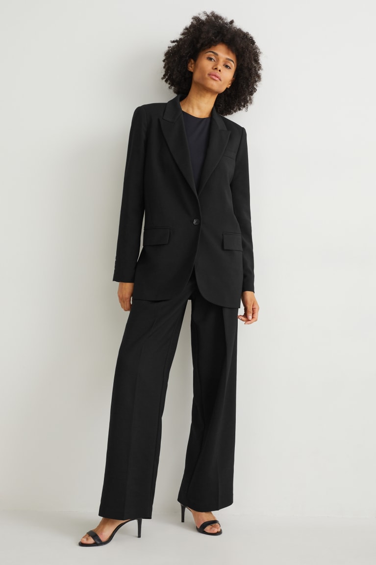  Noir Blazer C&A Oversized With Recycled Polyester - france HTY-4706981