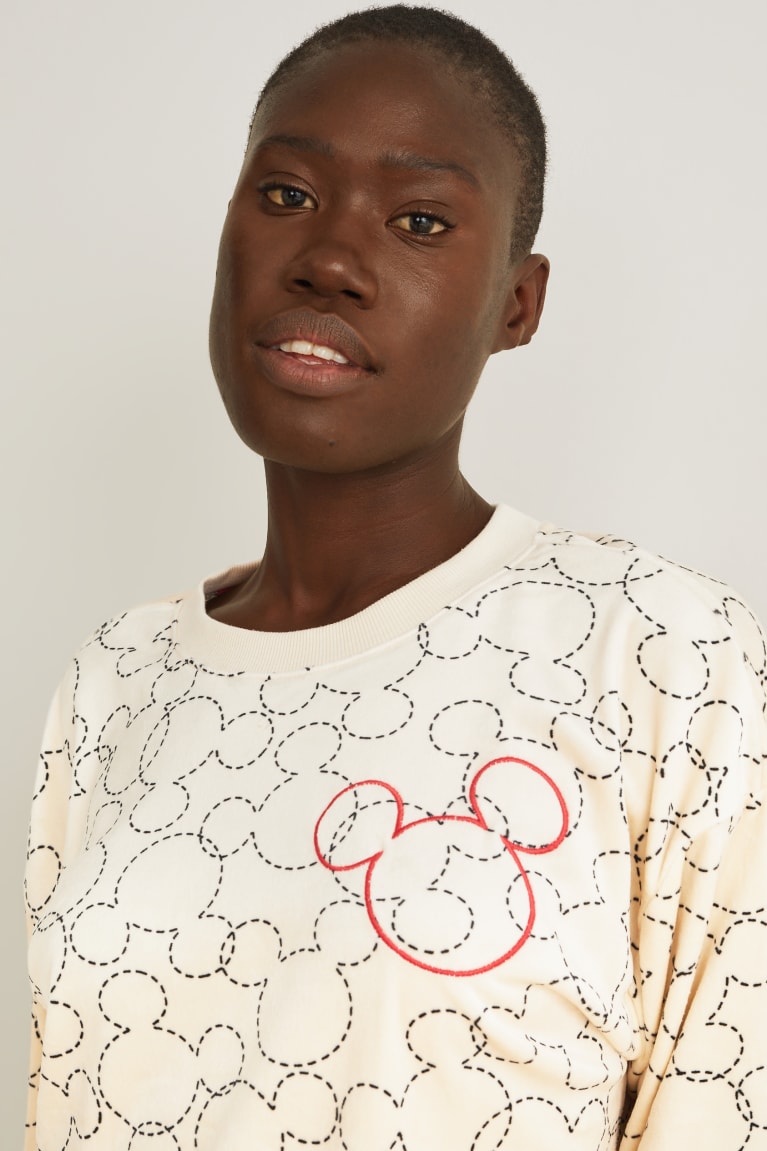  Beige Vêtement De Nuit C&A Pyjamas Mickey Mouse - france ZUD-1720337