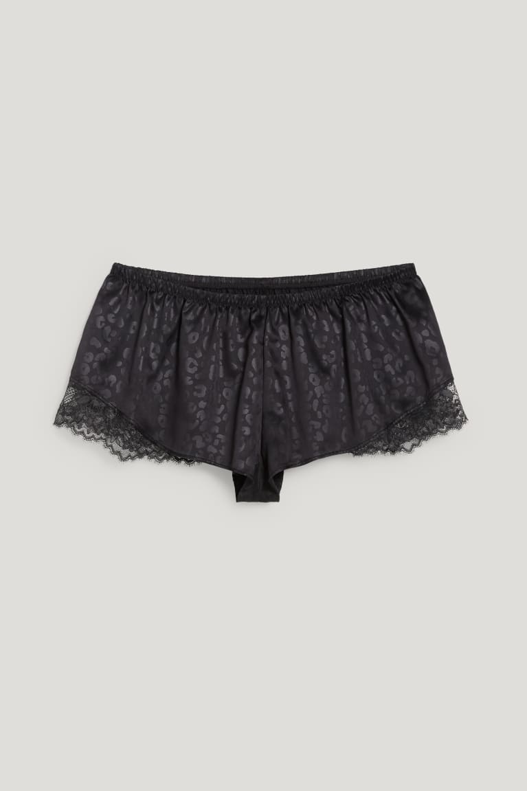  Noir Vêtement De Nuit C&A French Knickers - france YDB-5020315