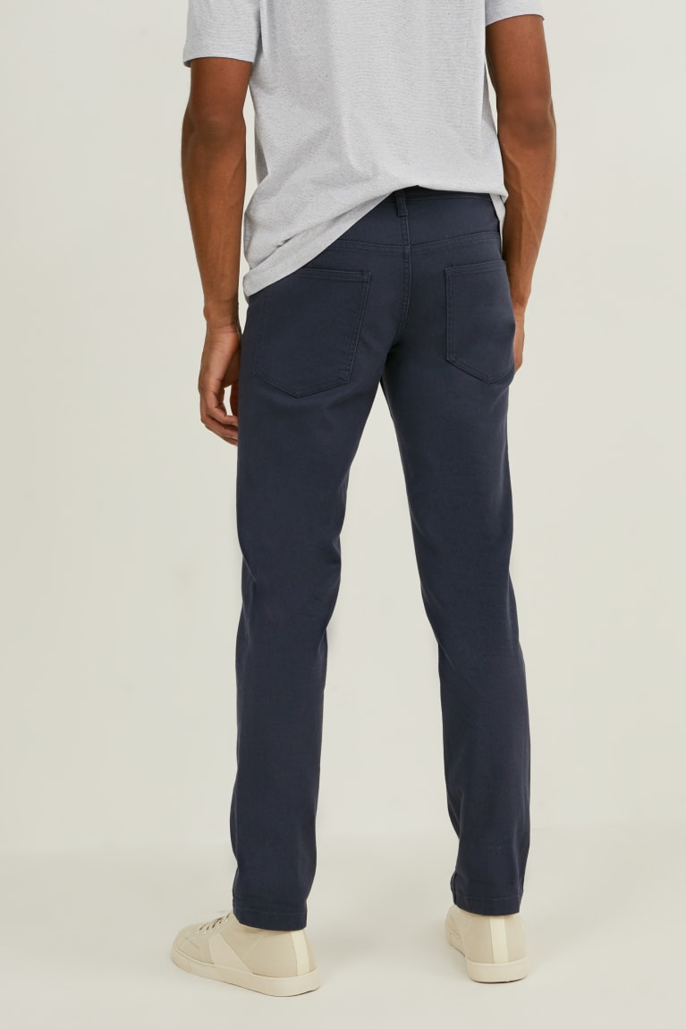  Bleu Foncé Pantalons C&A Slim Fit - france PDT-8607881