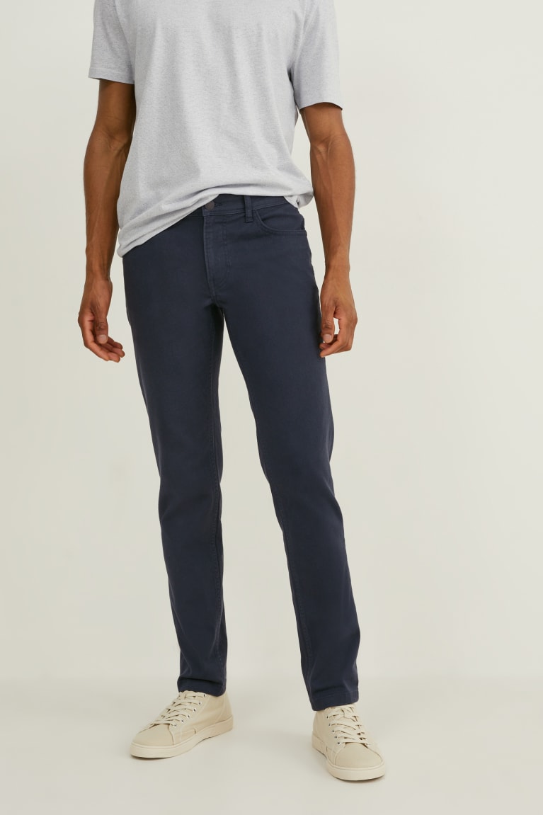  Bleu Foncé Pantalons C&A Slim Fit - france PDT-8607881