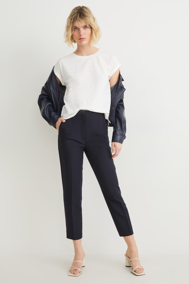  Bleu Foncé Pantalons C&A Trousers - france MEU-4782636