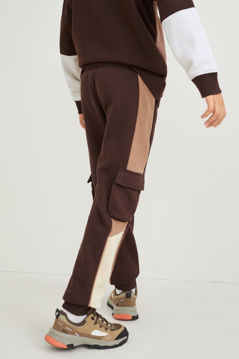  Marron Foncé Pantalons C&A Cargo Joggers - france VPG-5318366