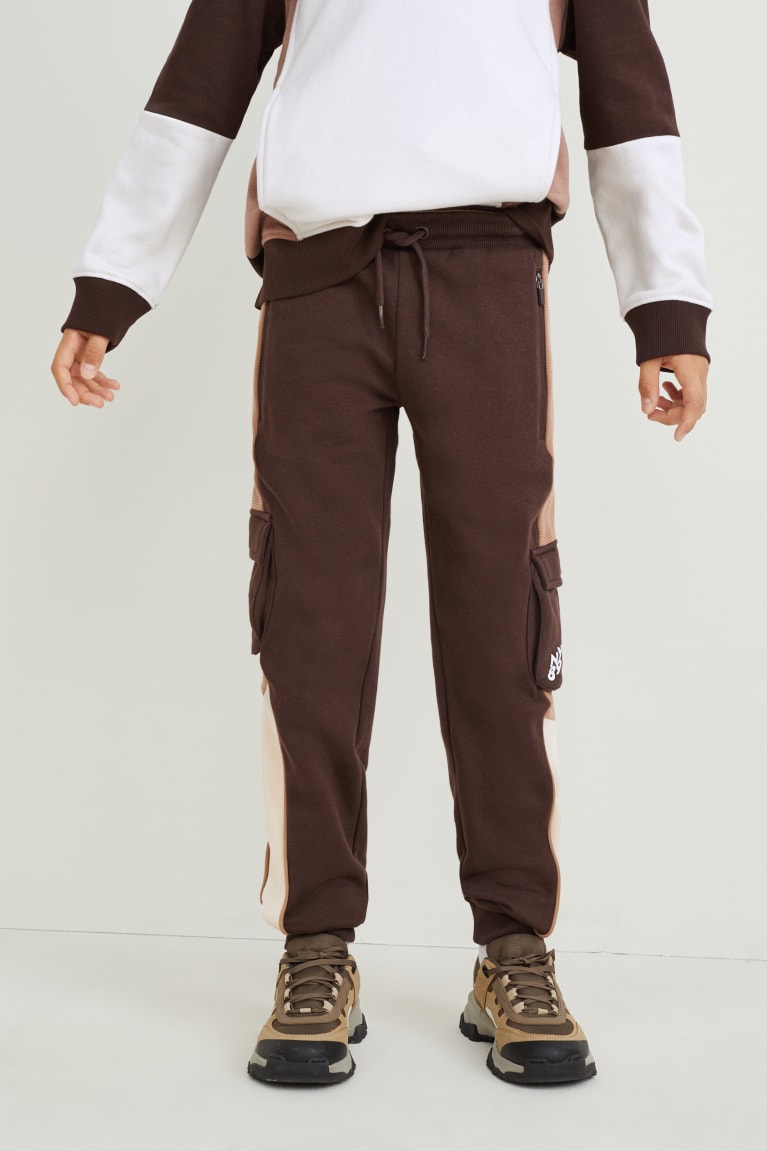  Marron Foncé Pantalons C&A Cargo Joggers - france VPG-5318366