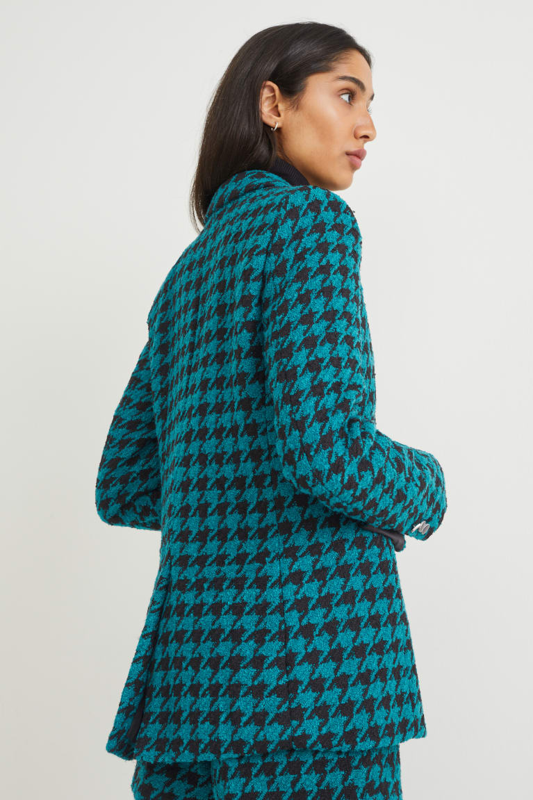  Turquoise Blazer C&A Bouclé Regular Fit Patterned - france RKV-4816891