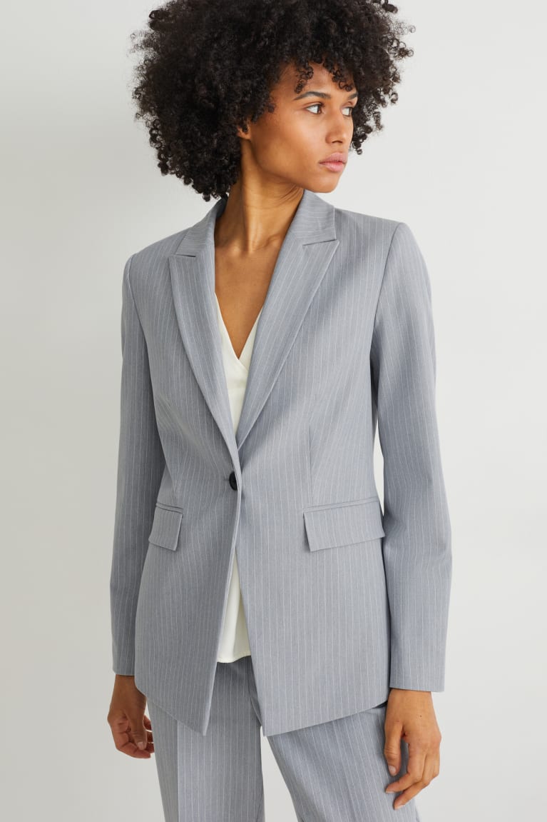  Grise Clair Blazer C&A Business Blazer- Regular Fit 4 Way Stretch - france WEC-6926166