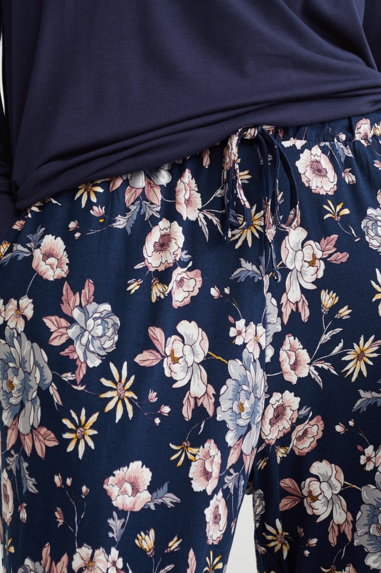  Bleu Foncé Vêtement De Nuit C&A Pyjamas Floral - france JXX-5855931