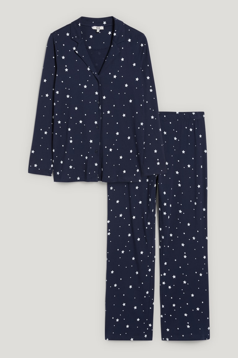  Bleu Foncé Vêtement De Nuit C&A Pyjamas Patterned - france SOE-1218475