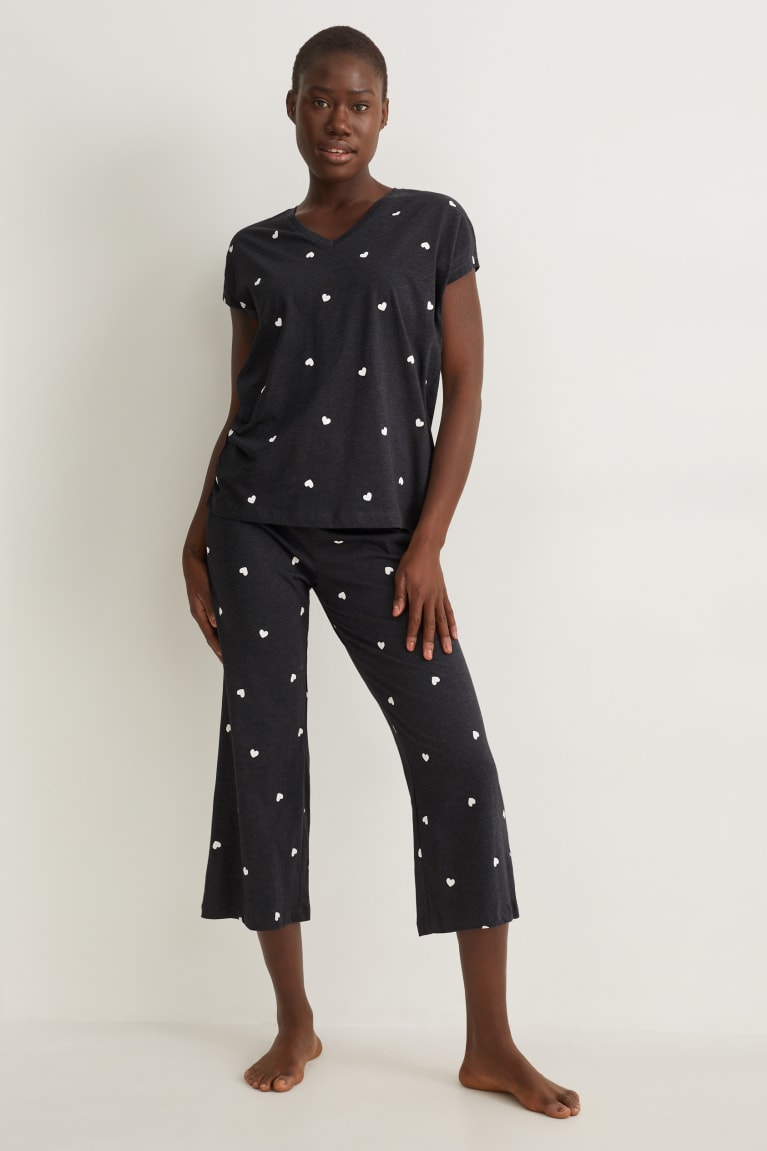  Grise Foncé Vêtement De Nuit C&A Pyjamas Patterned - france LKF-5031392