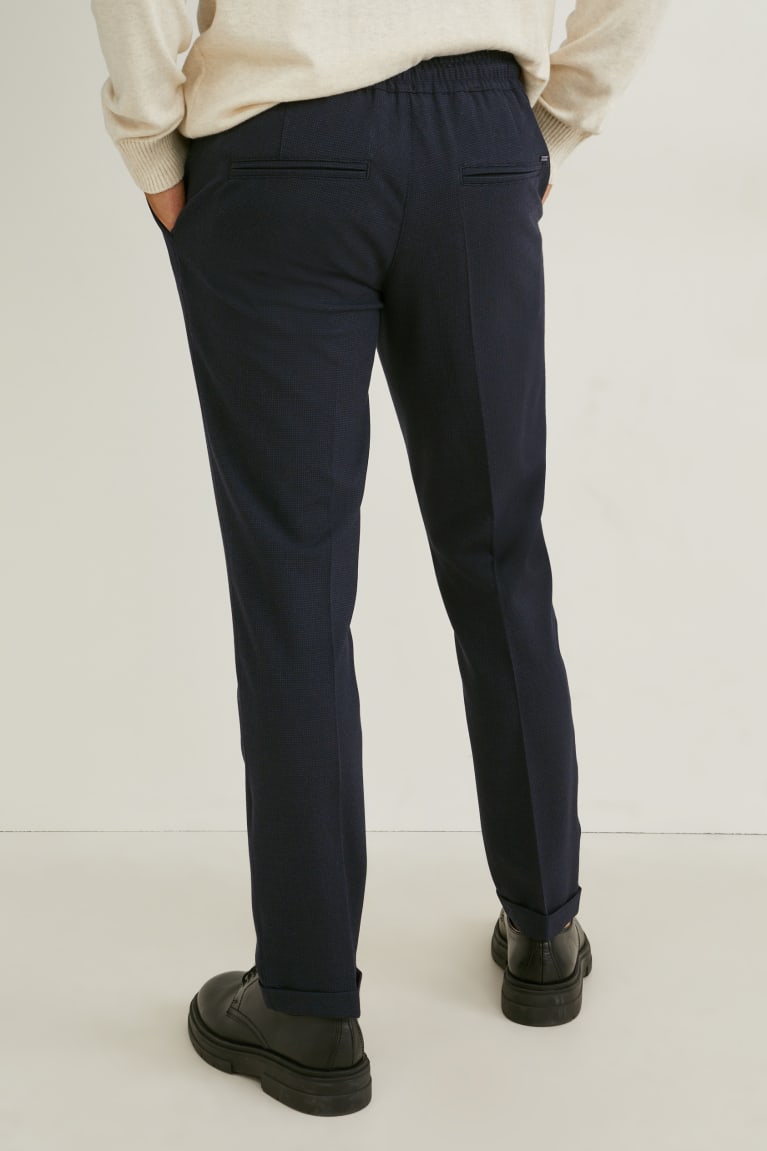  Grise Foncé Pantalons C&A Chinos Tapered Fit Flex 4 Way Stretch Check - france MMB-8614663