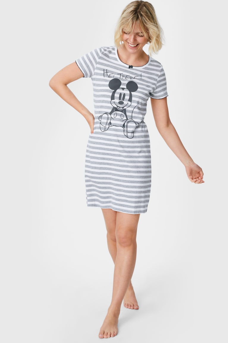  Grise Vêtement De Nuit C&A NightStriped Mickey Mouse - france PMA-7661203