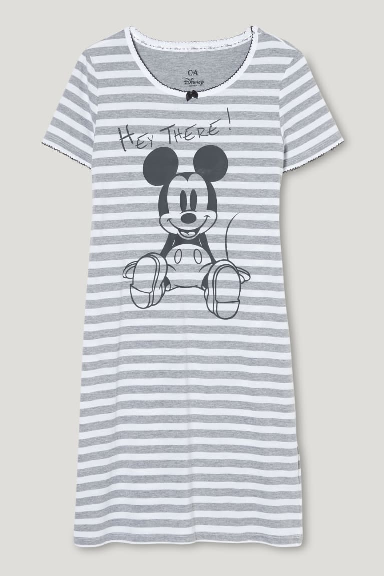  Grise Vêtement De Nuit C&A NightStriped Mickey Mouse - france PMA-7661203