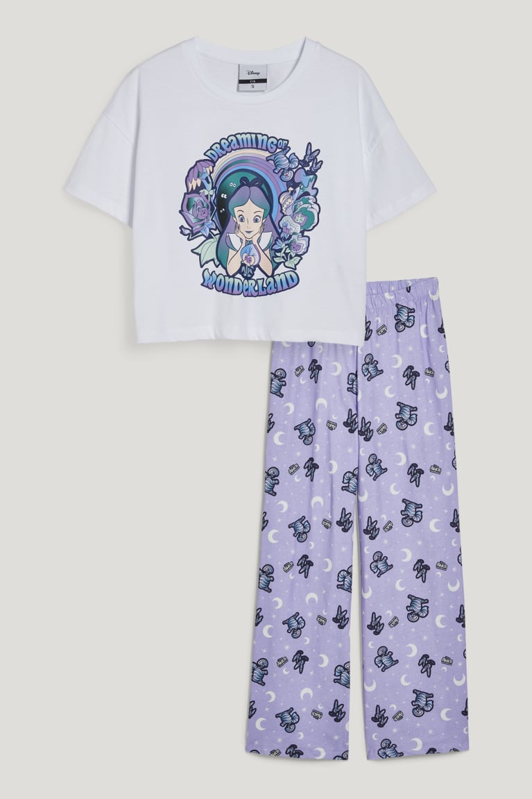  Violette Vêtement De Nuit C&A Clockhouse Pyjamas Alice In Wonderland - france JGF-2720396