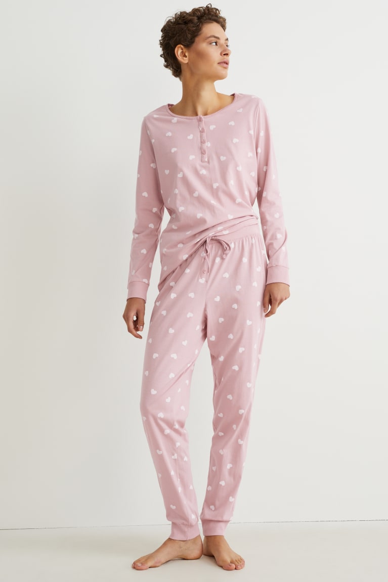  Rose Vêtement De Nuit C&A Pyjamas Patterned - france BNS-9101470