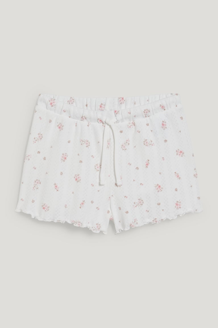  Blanche Vêtement De Nuit C&A Clockhouse Pyjama Floral - france LGZ-3892683