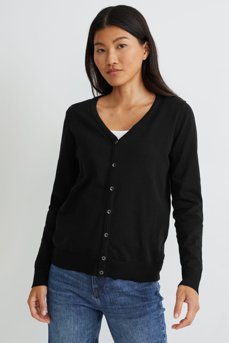  Noir Cardigan C&A Basic - france FRJ-0333451