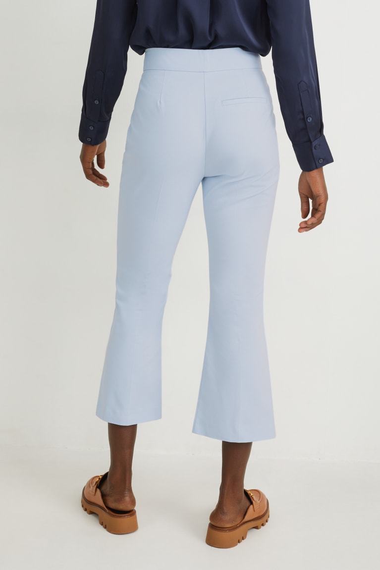  Bleu Clair Pantalons C&A Cloth Mid-rise Taille Flared - france BNW-9573847