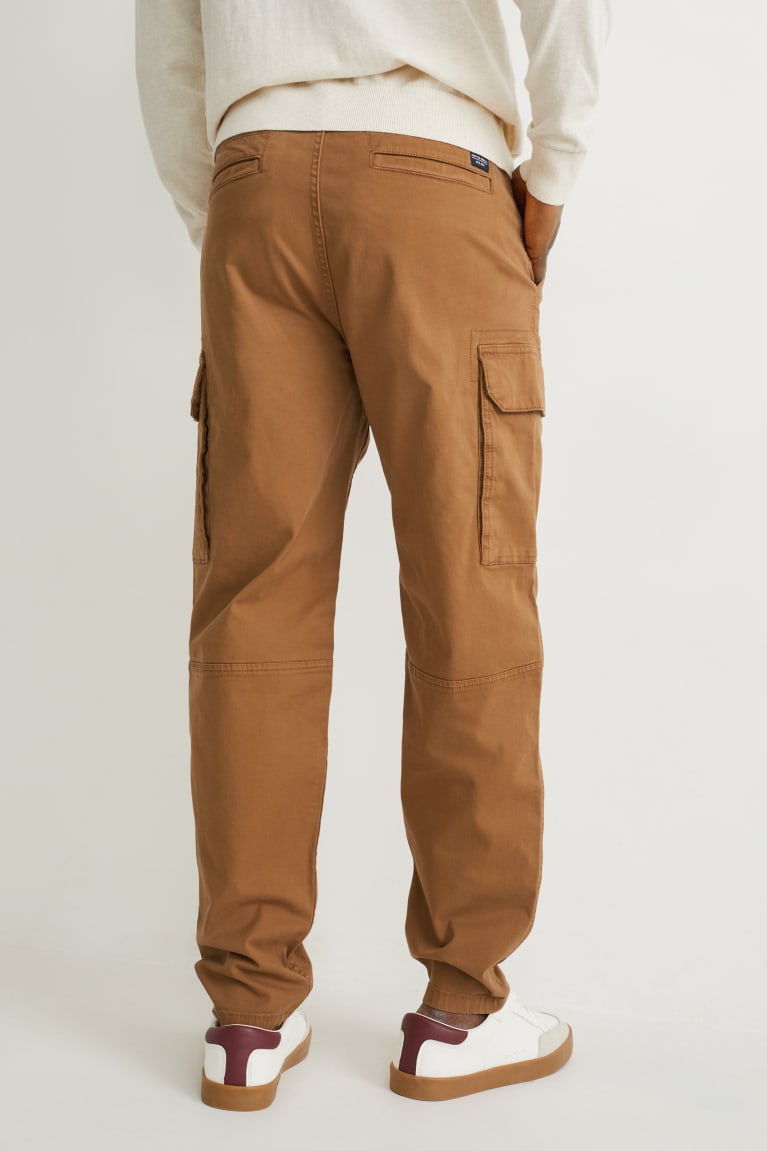  Marron Clair Pantalons C&A Cargo Regular Fit - france LGH-3352809