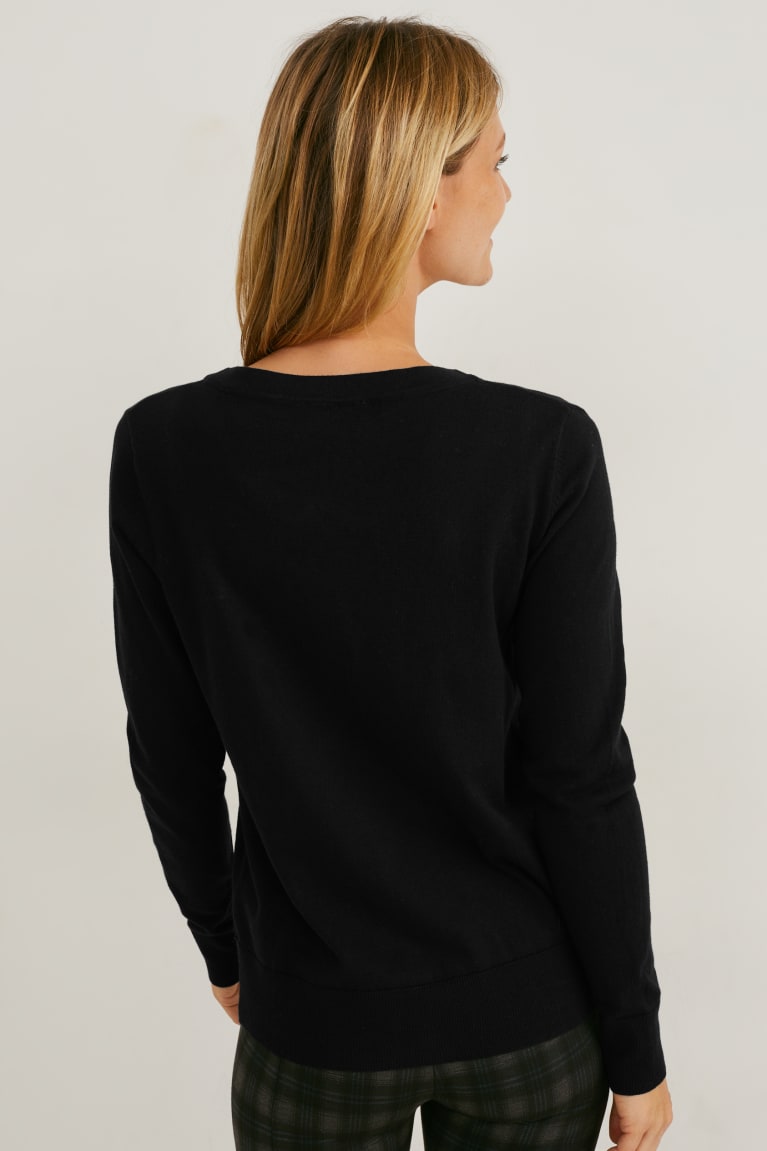  Noir Cardigan C&A - france IWY-2243511