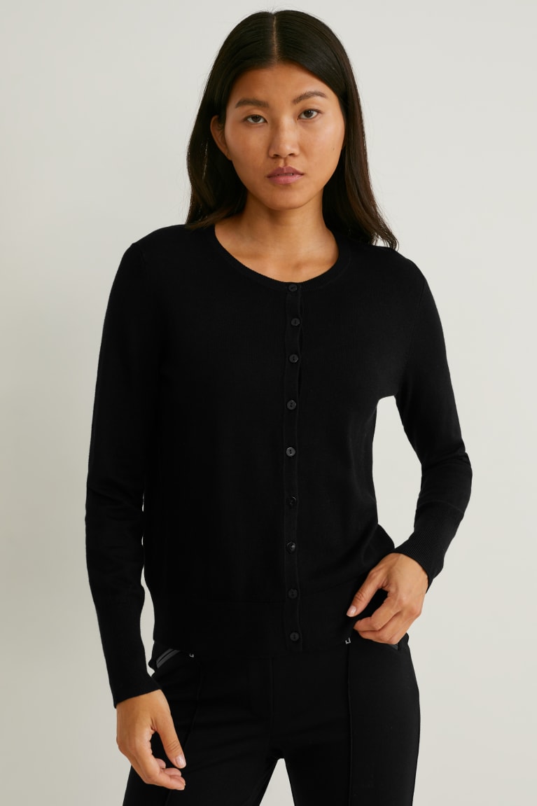  Noir Cardigan C&A Lenzing Ecovero - france QLY-7911369