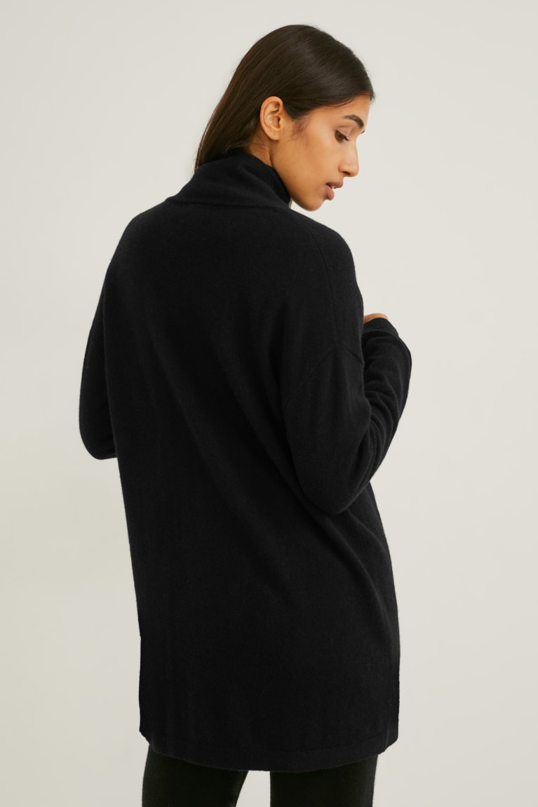  Noir Cardigan C&A Cashmere - france HAE-6112759