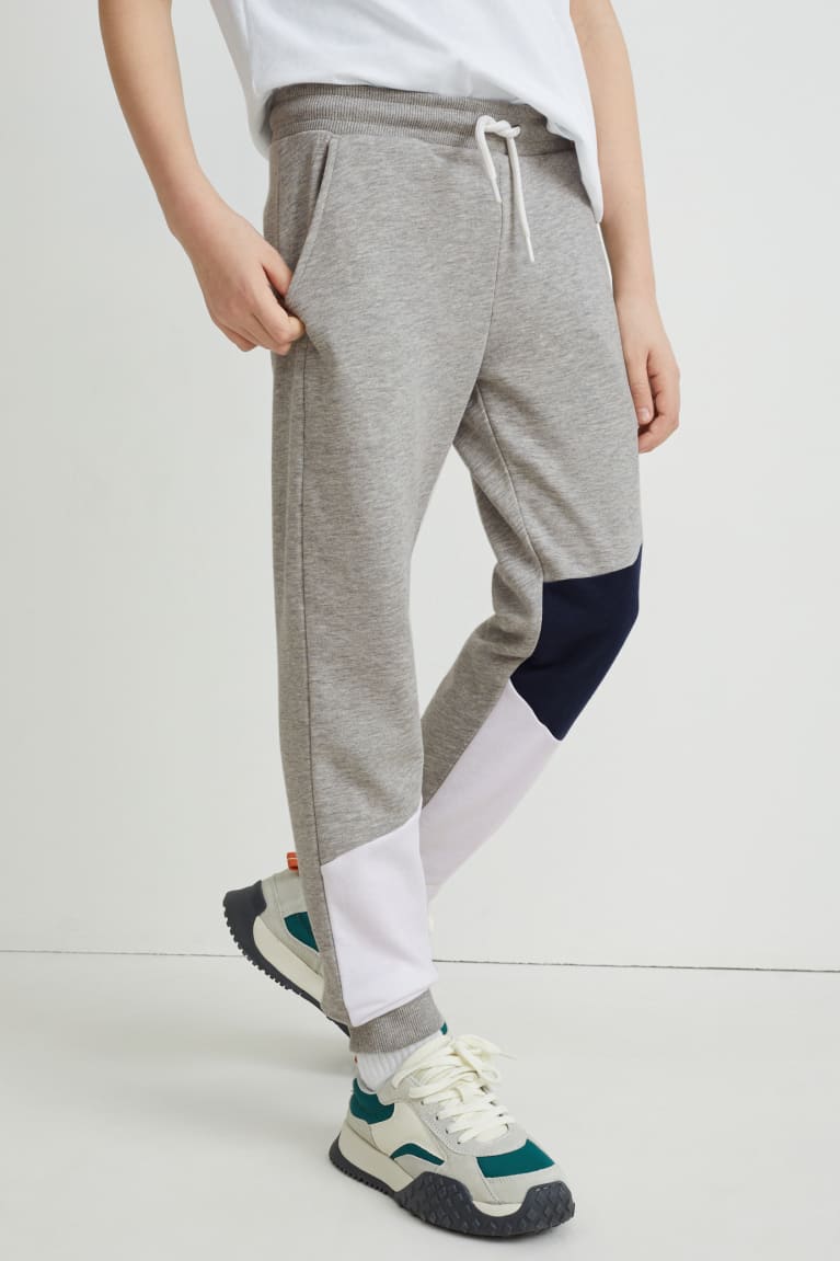  Grise Clair Pantalons C&A Joggers - france KIO-7553602