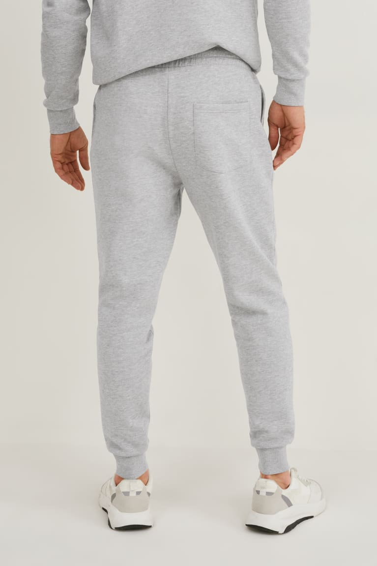  Grise Clair Pantalons C&A Joggers Organic Coton - france ZJH-0387959