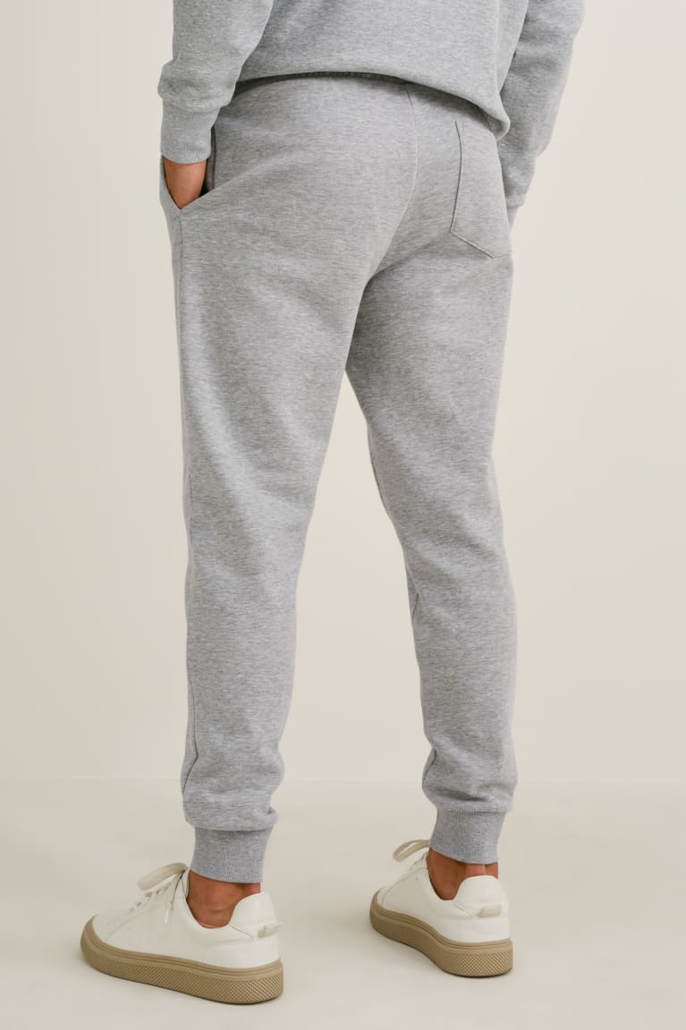  Grise Clair Pantalons C&A Joggers With Organic Coton - france DPZ-3265426