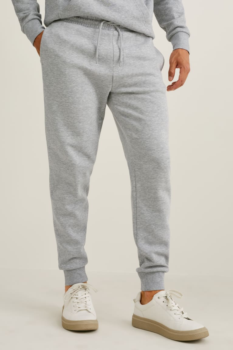  Grise Clair Pantalons C&A Joggers With Organic Coton - france DPZ-3265426