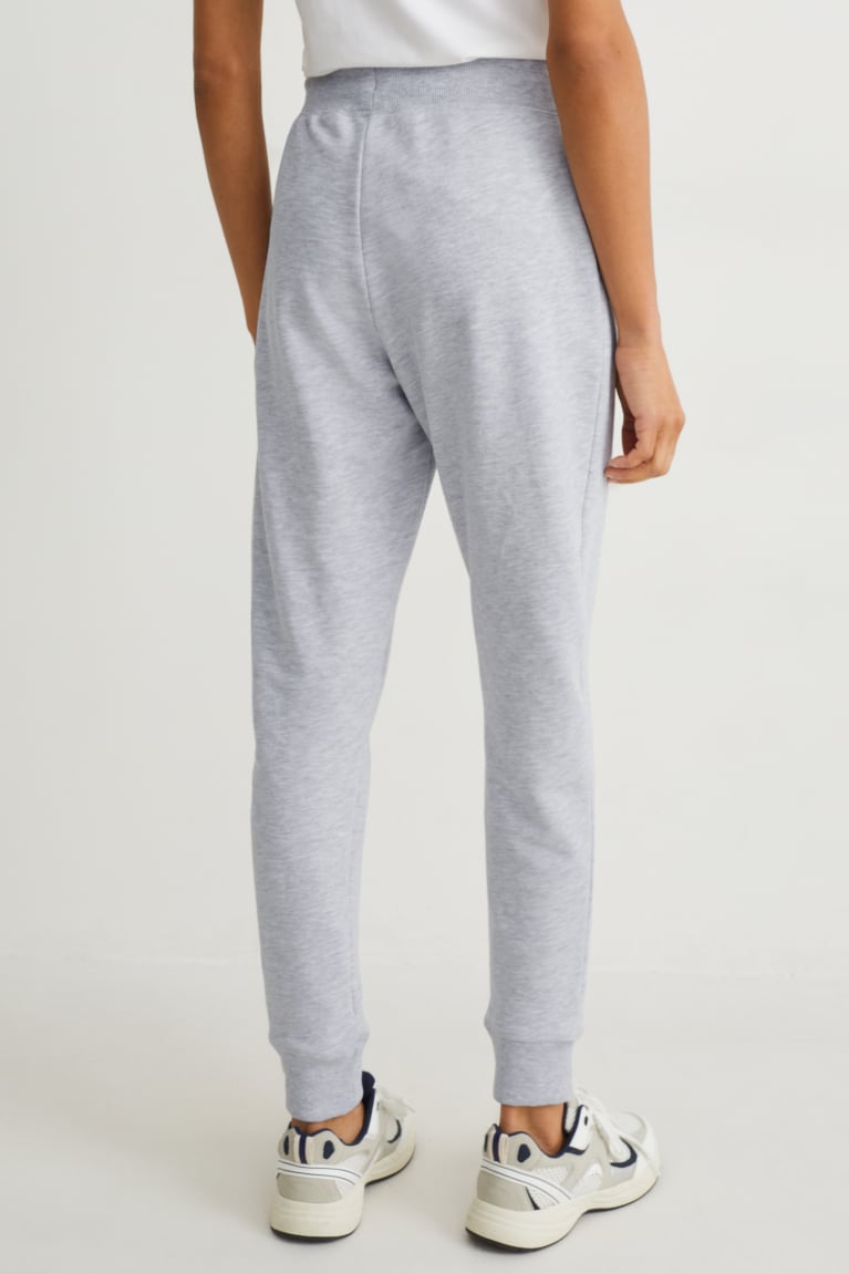  Grise Clair Pantalons C&A Joggers With Organic Coton - france CIM-0130487