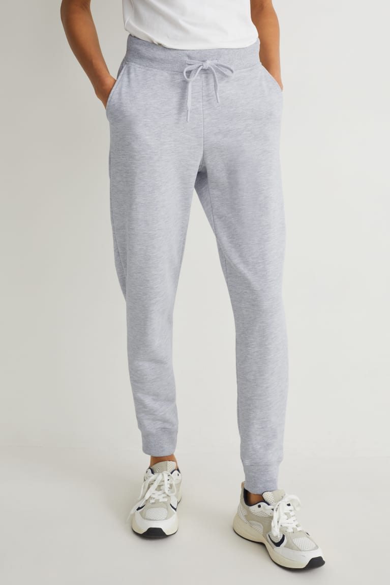  Grise Clair Pantalons C&A Joggers With Organic Coton - france CIM-0130487