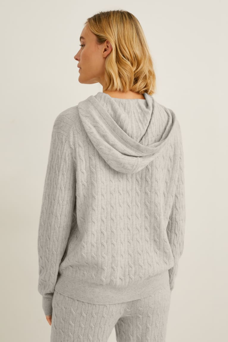  Blanche Cardigan C&A Cashmere With Hood - france WVM-7338341