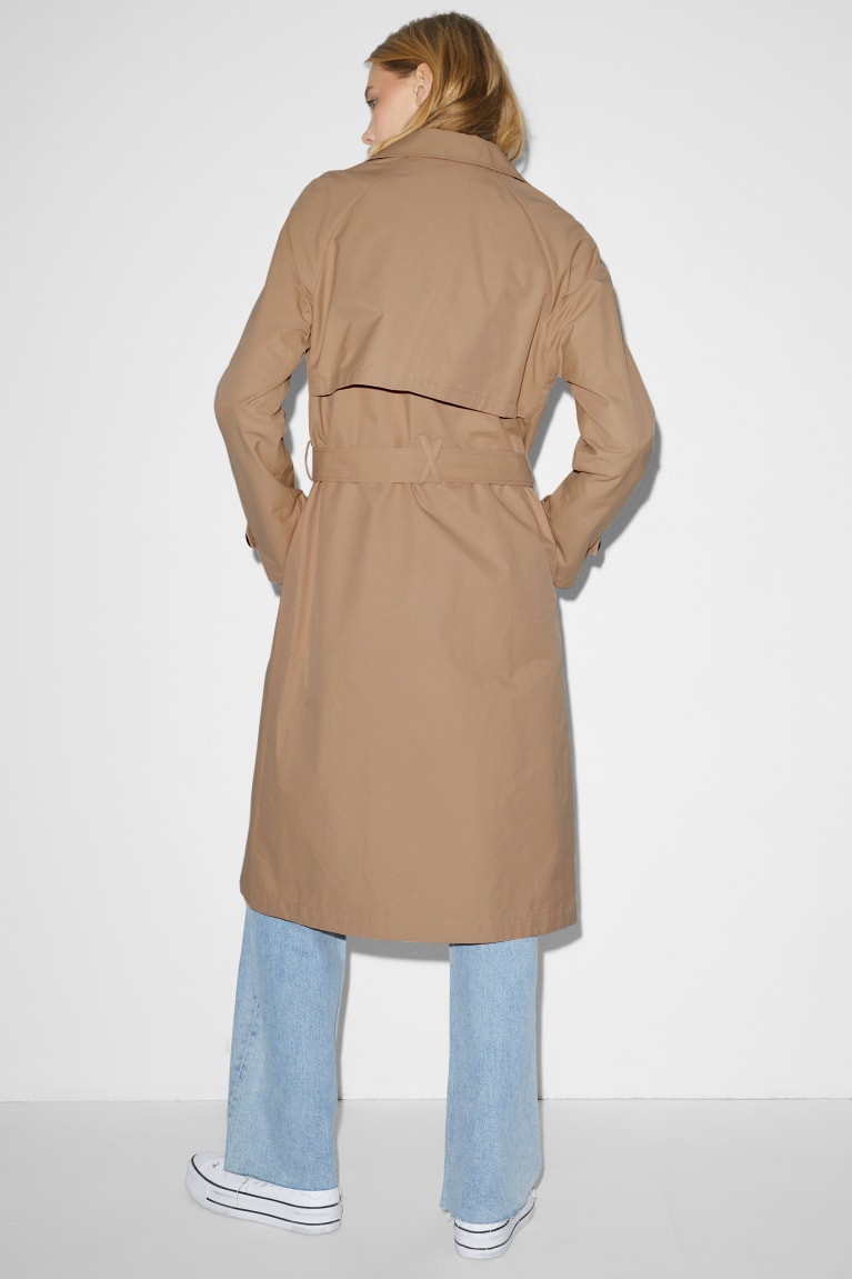  Beige Manteaux C&A Clockhouse Trench - france URF-9489471