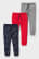  Rouge Bleu Pantalons C&A Multipack Of 3 Joggers - france DST-6246967