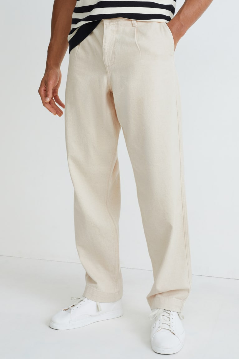  Creme Pantalons C&A Chinos Relaxed Fit Cradle To Cradle Certified Gold - france CSW-5293427