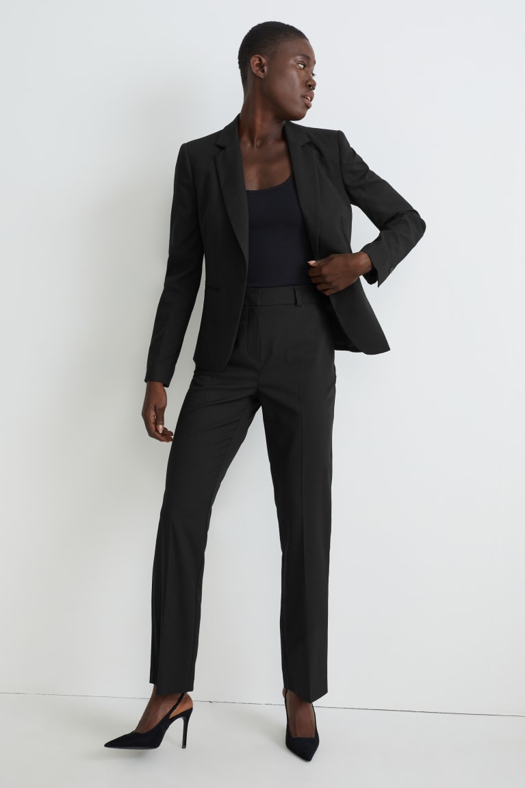  Noir Blazer C&A Business Fitted Recycled - france AVE-2327419