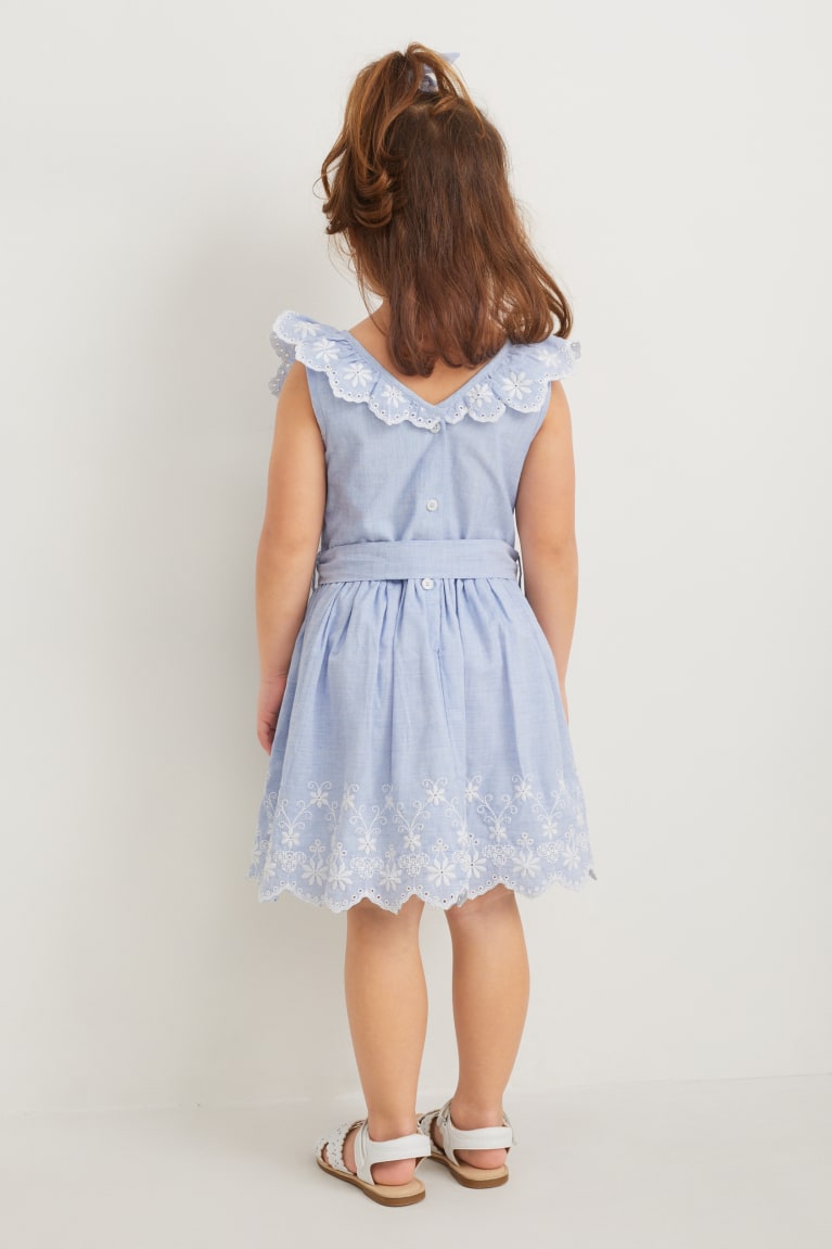  Bleu Clair Peignoir C&A Set And Scrunchie 2 Piece - france ABK-6555412