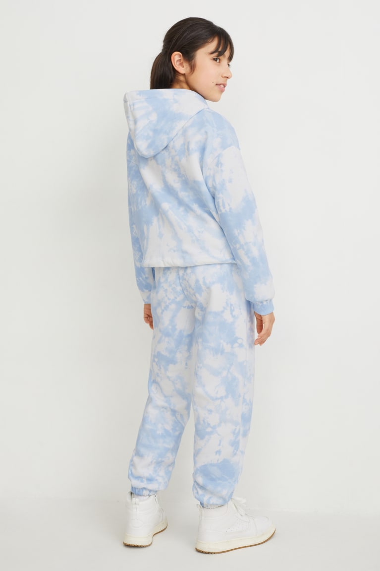  Blanche Bleu Clair Sweat à Capuche C&A Set And Joggers 2 Piece - france UGT-6223983