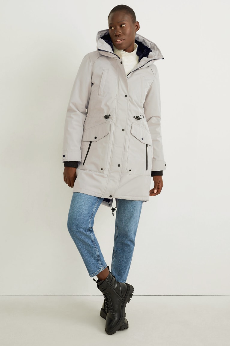  Creme Manteaux C&A Parka With Hood - france VXA-8448182