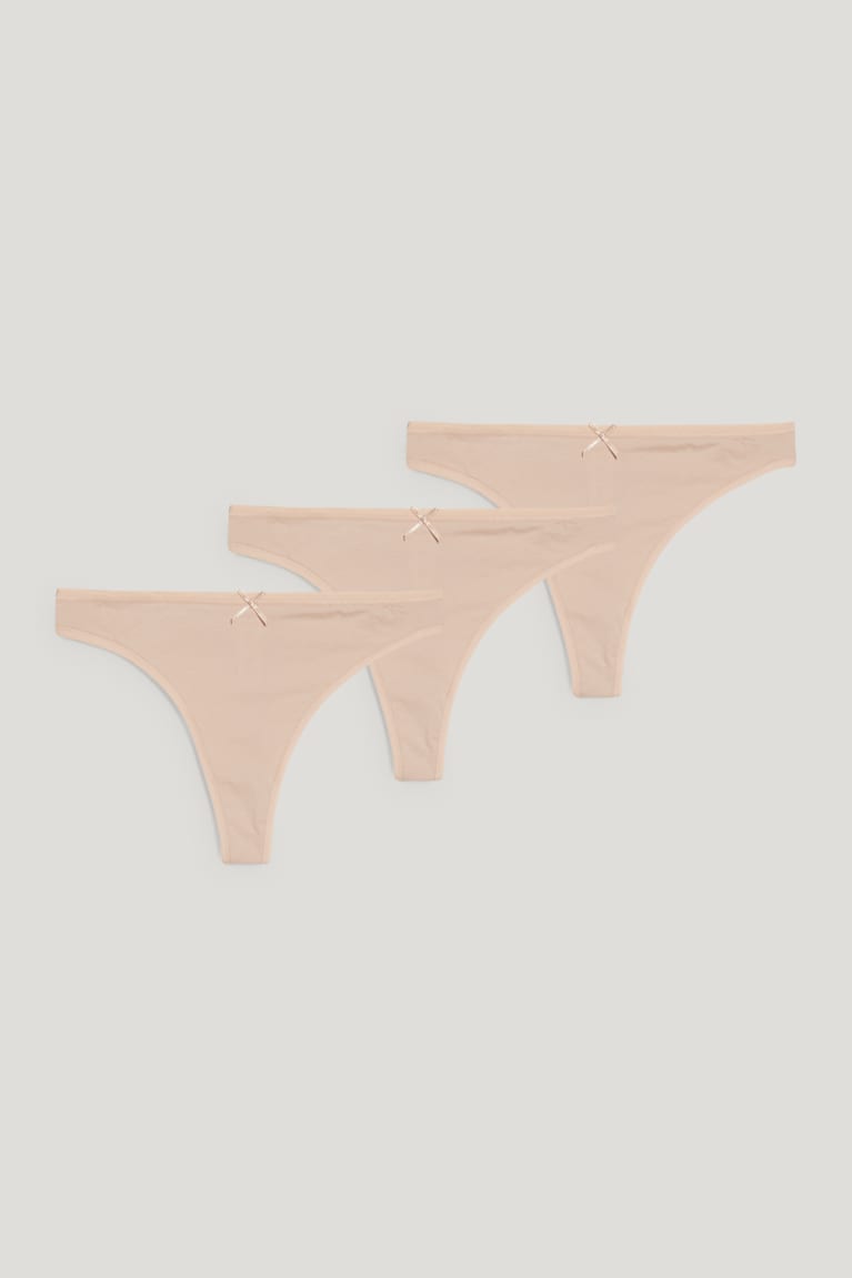  Beige Sous Vêtement C&A Multipack Of 3 Lanières Lycra - france WCP-0266277