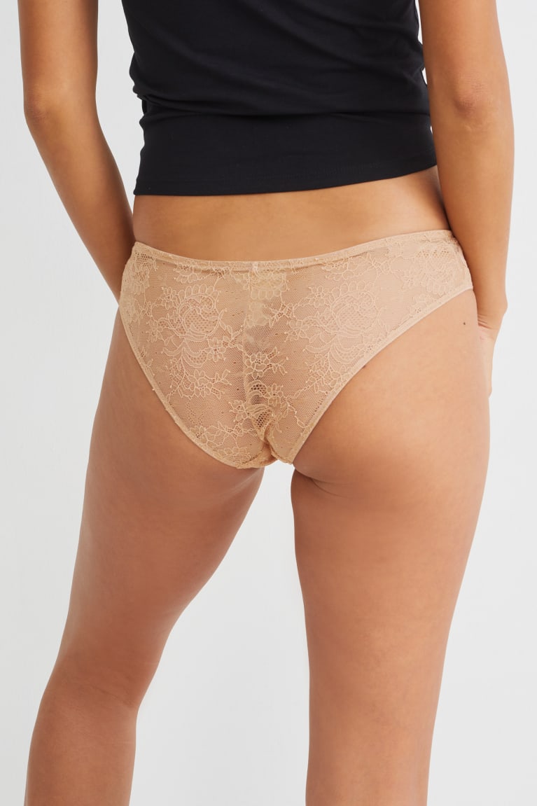  Beige Sous Vêtement C&A Briefs Lycra - france QBH-5109069