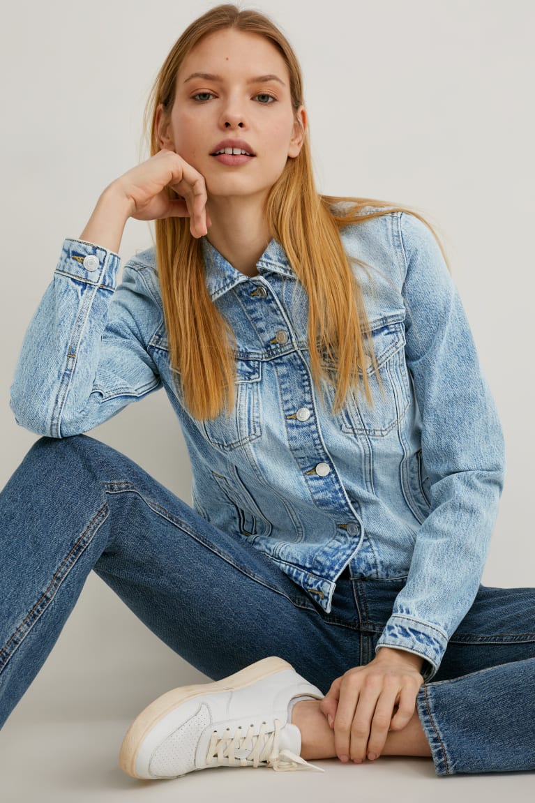  Bleu Bleu Clair Vestes C&A Denim - france JYQ-3124680