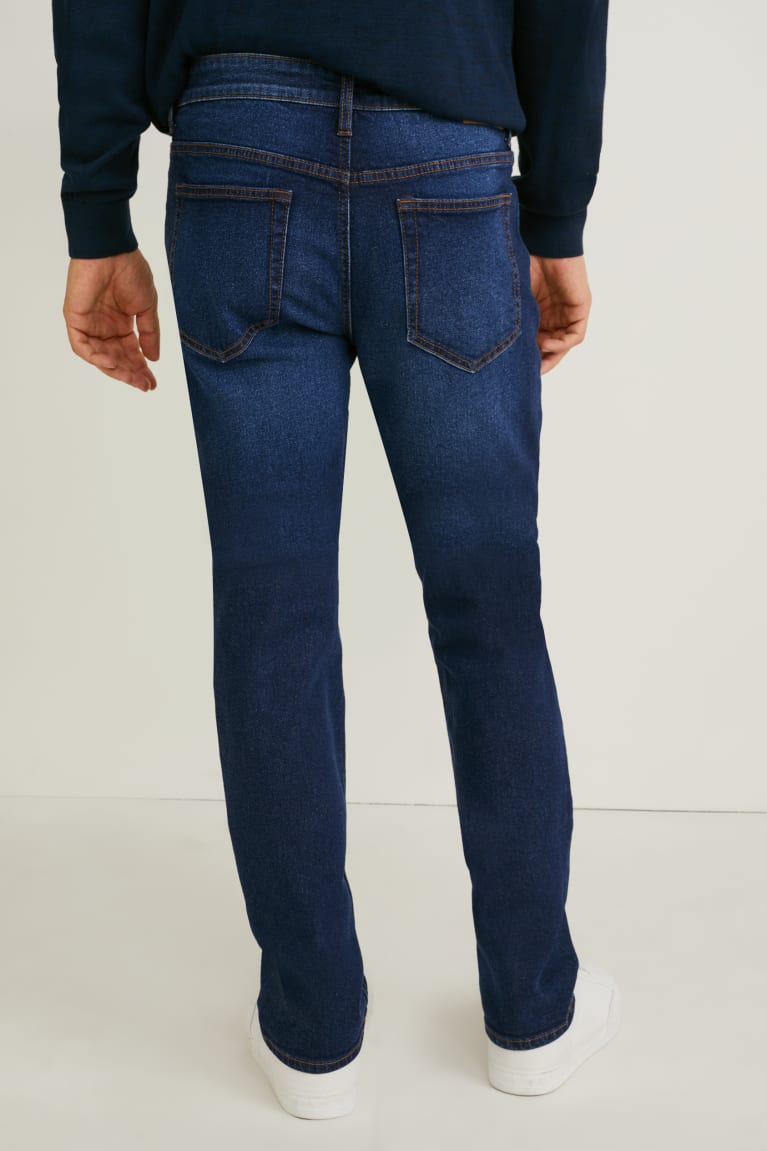  Bleu Bleu Foncé Jean C&A Droit Lycra - france OAO-0543606