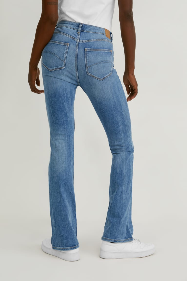  Bleu Bleu Clair Jean C&A Bootcut High Taille - france PKT-2704046