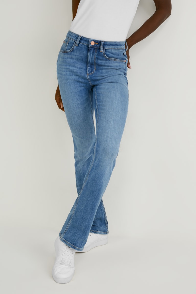  Bleu Bleu Clair Jean C&A Bootcut High Taille - france PKT-2704046