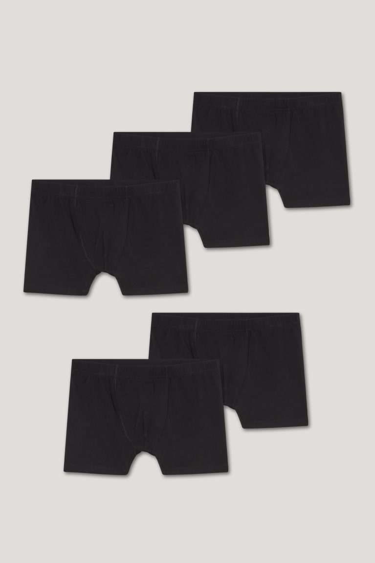  Noir Sous Vêtement C&A Multipack Of 5 Trunks Organic Coton Lycra - france OTJ-7471315