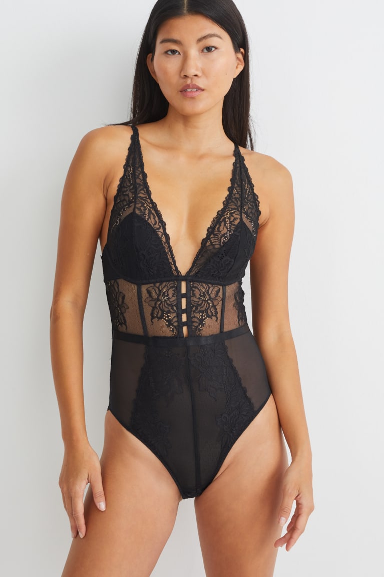  Noir Sous Vêtement C&A Body Lycra - france BNG-1323476